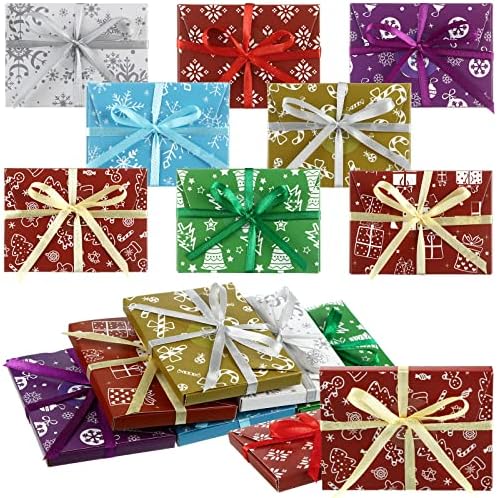 Spiareal 48 Pcs Christmas Gift Card Holder Present Holder Boxes C...