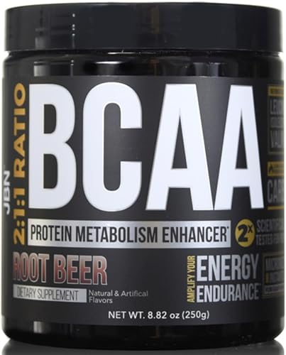 BCAA Powder de JBN. 30 porciones, relación 211 con dextrina en racimo, leucina, isoleucina, valina. Síntesis de proteínas Ignite y recuperación