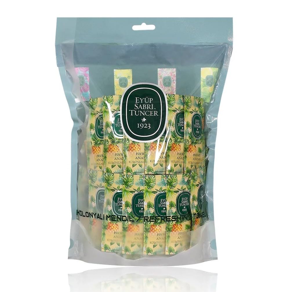 Eyüp Sabri Tuncer Hawaii Ananas Colonial Taschentücher für Familienväter bei Urlaubsthemen mit antimicrobialer Behandlun