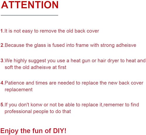 Miniatura 7 de Perzework Reemplazo de vidrio trasero OEM para iPhone XR de 6.1 pulgadas con kit de herramientas de reparación y adhesivo preinstalado (negro)