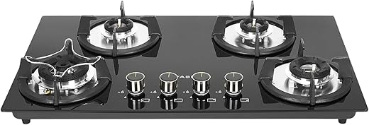 Faber Hob 4 Burner | Auto-Ignition | Spillage Proof | HOB SUPERIA HT764 BR AI N |Metal Knobs | Pan Support | Black Glass Finish |5 Yr Warranty on…