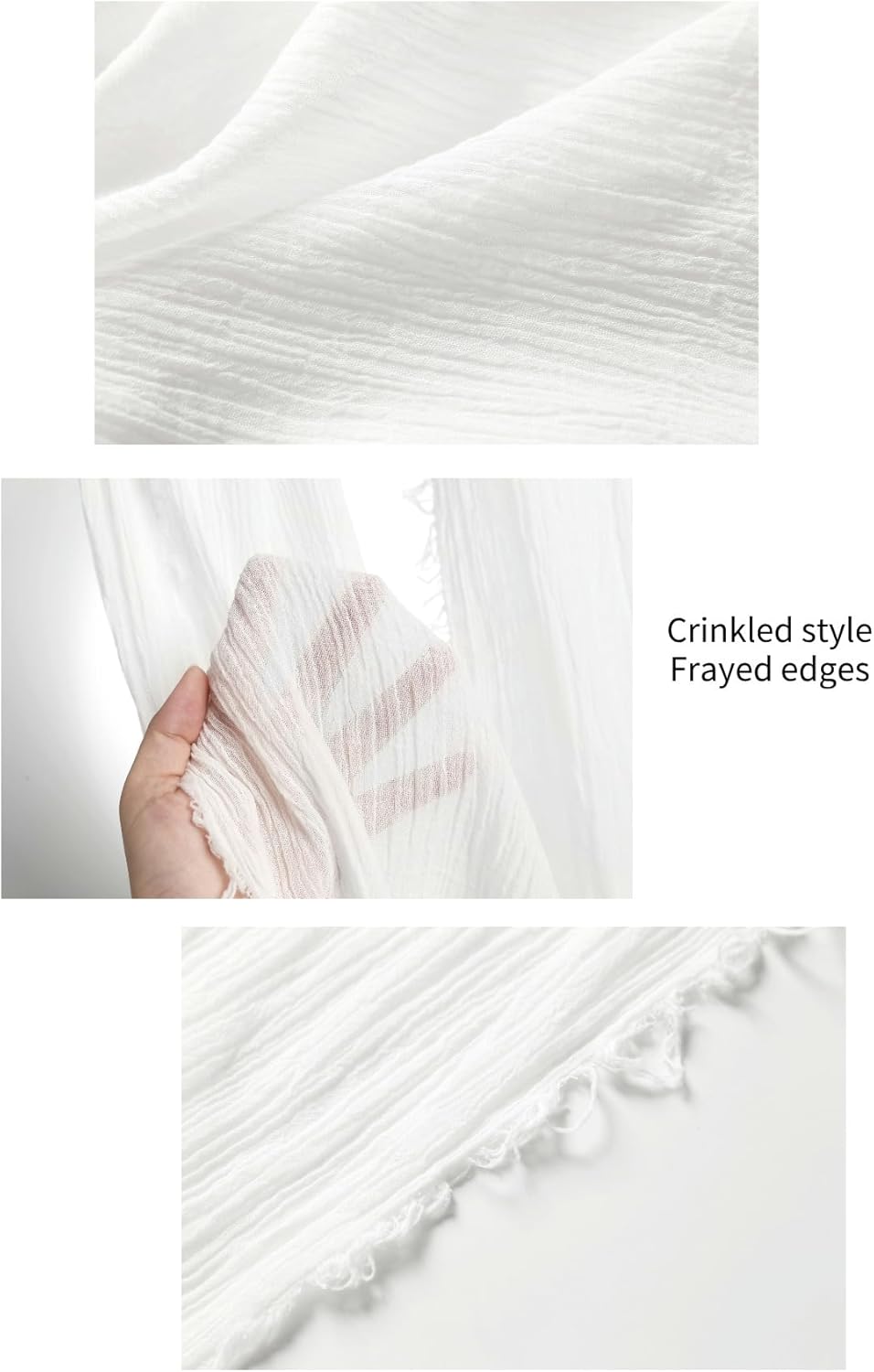 Jeelow Cotton Feel Scarf Everyday Classic Shawl Wrap Soft Lightweight Light Travel Scarves Wraps For Men Women - Image 7