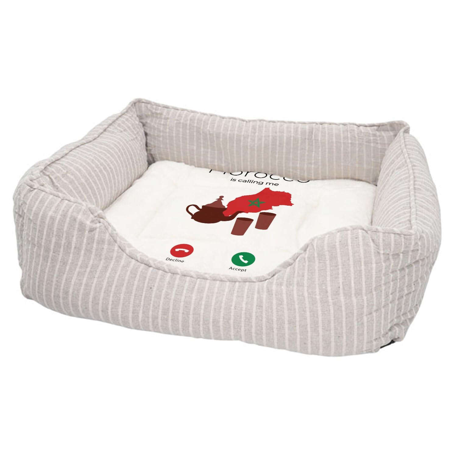 Panier pour chien déhoussable et lavable avec base antidérapante confortable
