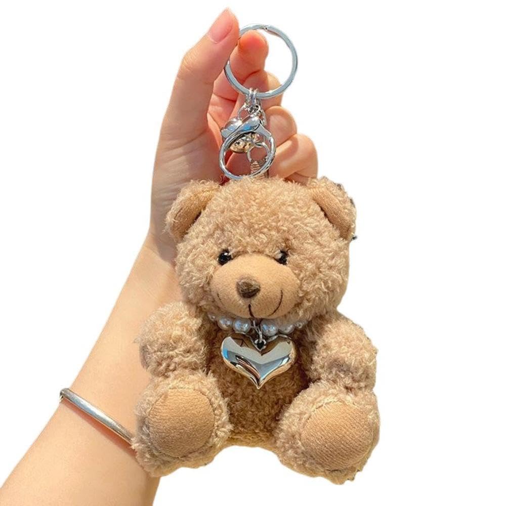 Amazon.co.jp: Mulanimo キーホルダー キーリング クマ ぬいぐるみ