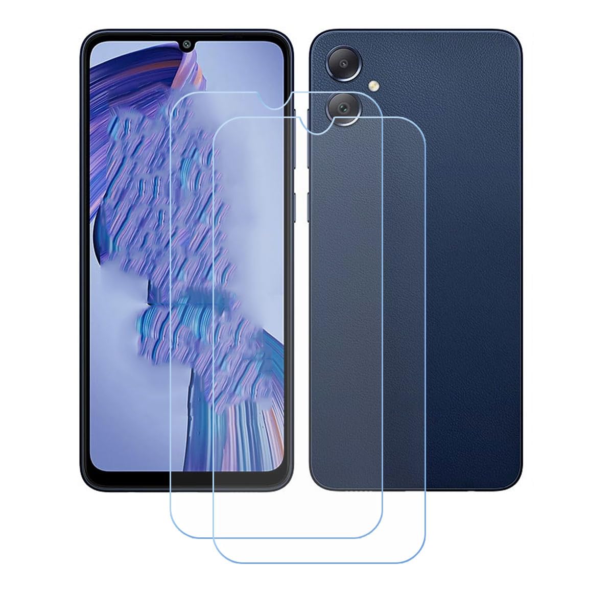 BMPNLSZ [2-Pack] for Samsung Galaxy F05 Tempered Glass Screen Protector, 9H Hardness Anti-Scratch Anti-Fingerprint Anti-Bubble Compatible Full