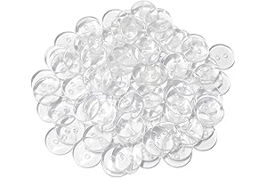 100 Clear Buttons for Easy Sewing: Your DIY Craft Essential