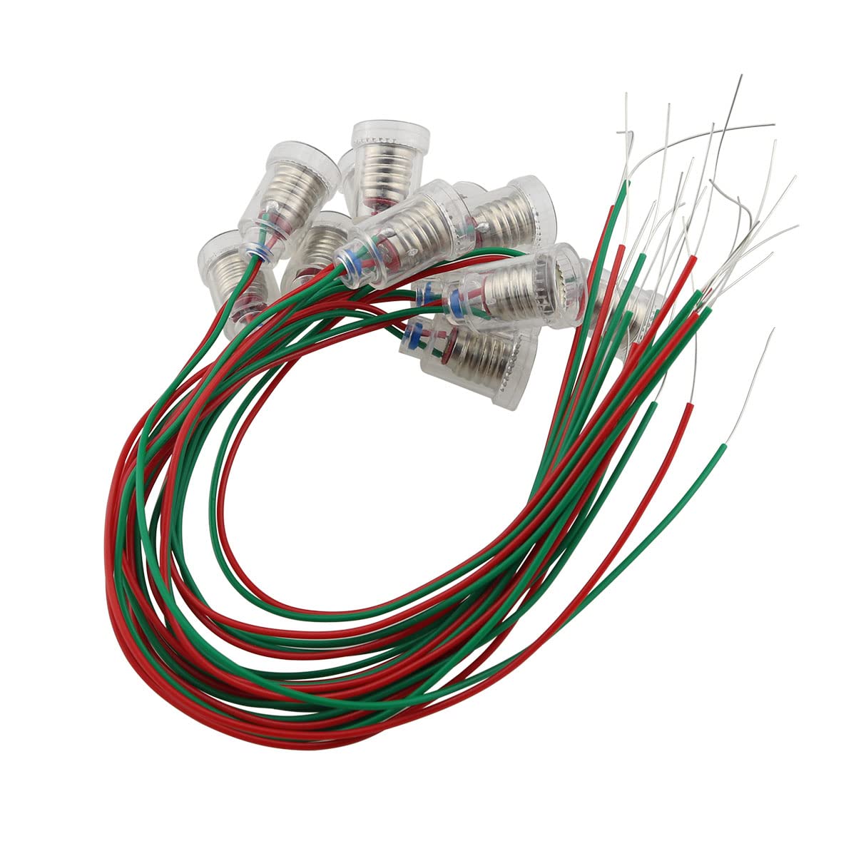 ZCZQC 12pcs E10 ScrewMount Bulbs Holder E10 LED Light Lamp Socket with