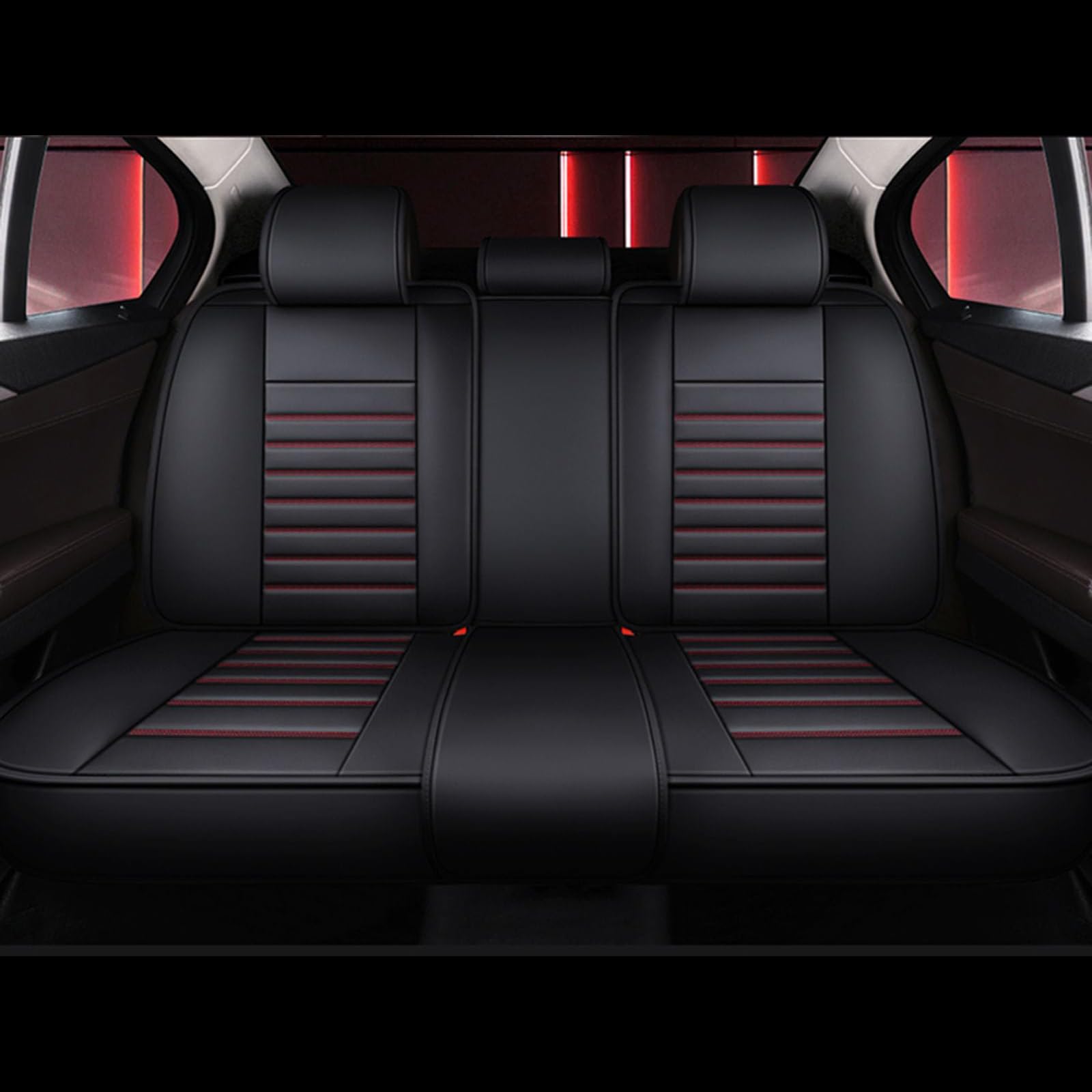 Copri Sedili Auto Universale per Ford Puma ST-Line X 2020-2024 5 Posti Set Completo di Coprisedili Pelle Set Completo Impermeabile Auto Accessori Interno,D