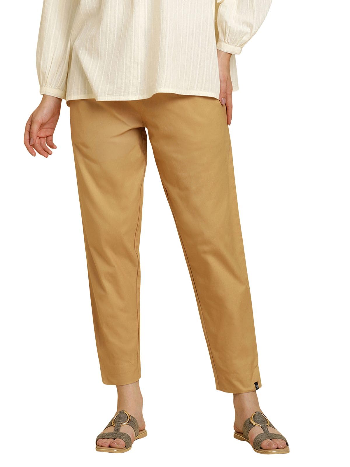 twin birds Women Cotton Straight Ethnic Pants | Kurti Casual Wear-picture-10