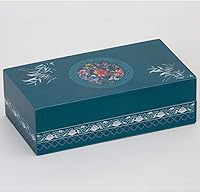 Vista 5 de Bits and Pieces Caja de rompecabezas secreta de 8 pasos, caja de regalo de rompecabezas chino de bambú para baratijas, regalos de dinero, joyas