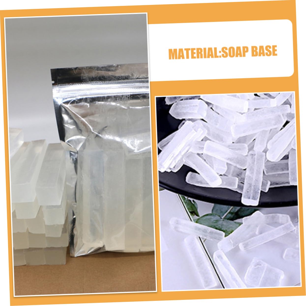 STOBOK Base per Sapone da Sciogliere e Versare, Base di Sapone Fatta a Mano, Idratante, 1000g, per Creare Saponette Fai da Te