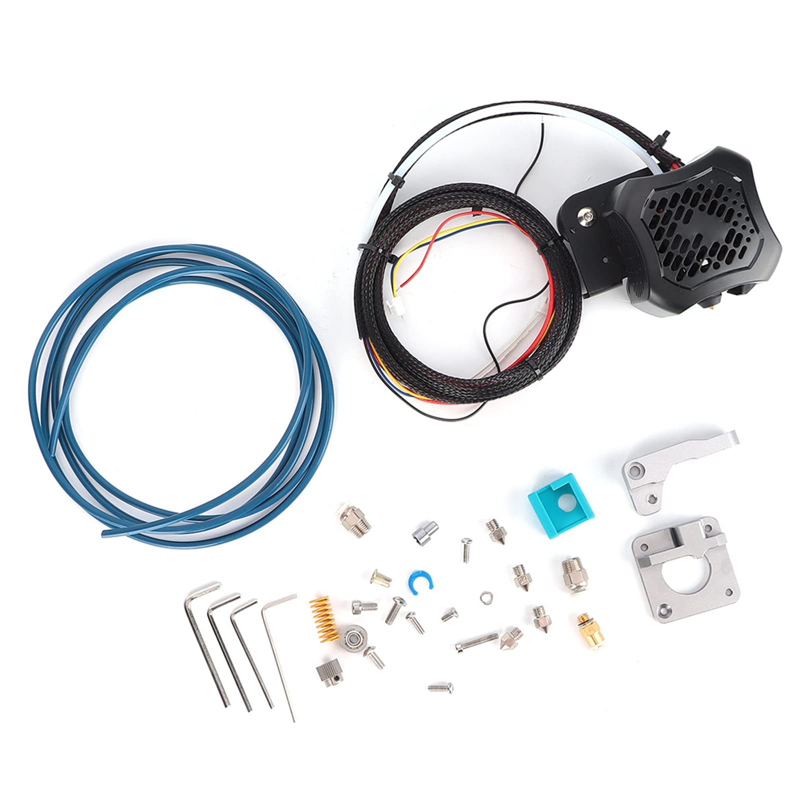 Kit estrusore assemblato con tubo PTFE da 0,4 mm e ugello in ottone, stabile DC24V per stampante 3D 3 V2, 1 set