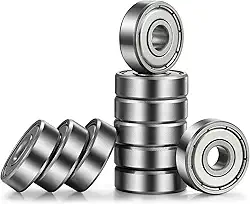 Donepart Rolamentos 608Zz, Rolamento De Skate C3 De Alta Velocidade, Rolamentos De 8 Mm X 22 Mm X 7 Mm Para Skates, Motor Elétrico, Rodas, Patinetes, Longboard, Impressora 3D, Spinners (Pacote Com