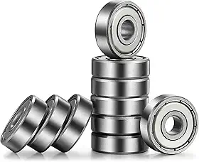 Donepart Rolamentos 608Zz, Rolamento De Skate C3 De Alta Velocidade, Rolamentos De 8 Mm X 22 Mm X 7 Mm Para Skates, Motor Elétrico, Rodas, Patinetes, Longboard, Impressora 3D, Spinners (Pacote Com
