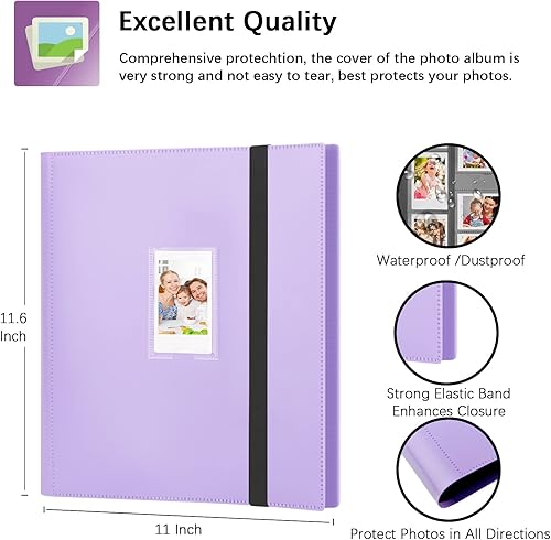 Miniatura 5 de Álbum de fotos de 560 bolsillos para cámara Fujifilm Instax Mini, cámara Polaroid, para cámaras instantáneas Fujifilm Instax 12 11 9 40 99 90 8 7