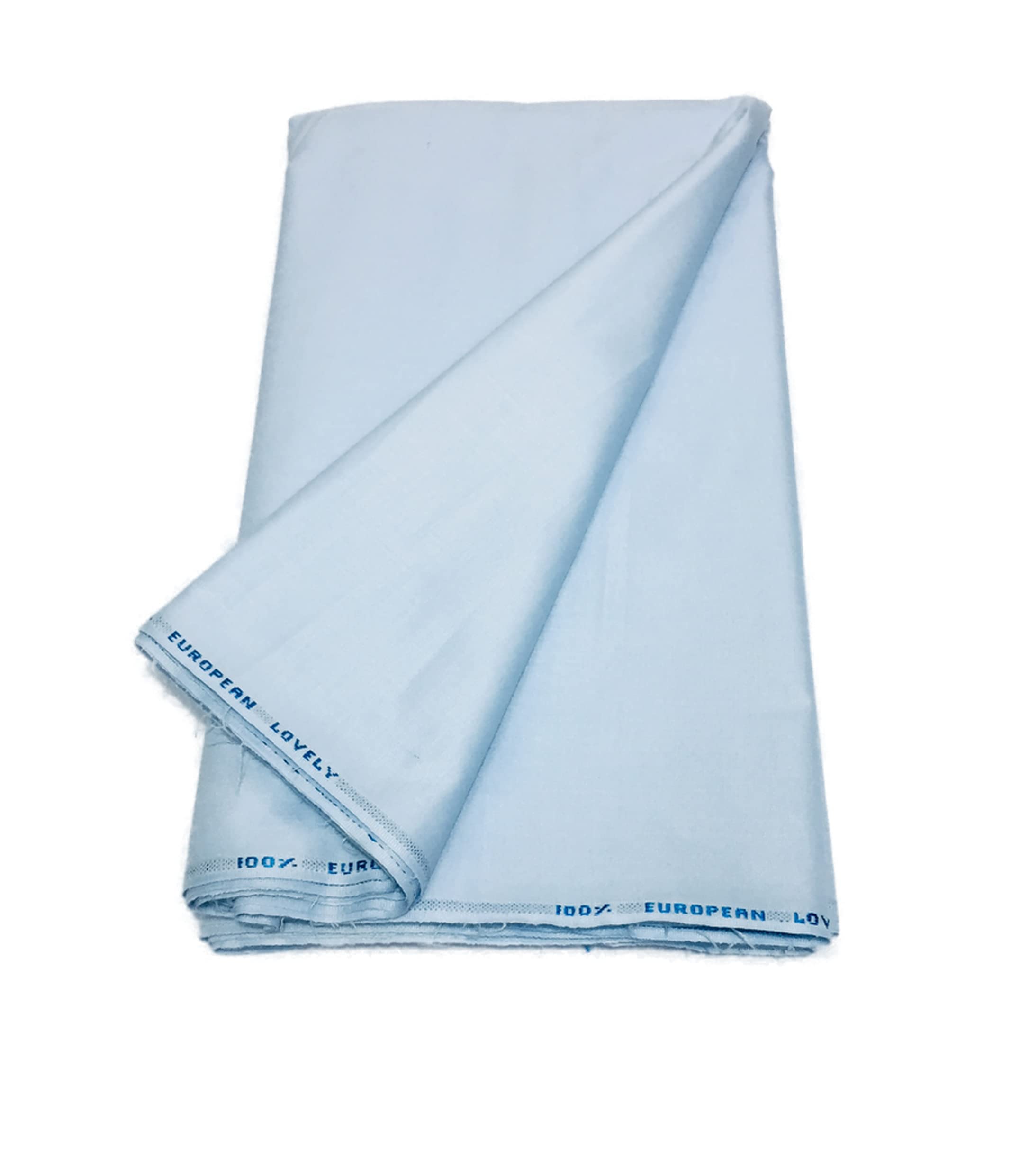 Men's Cotton Unstitched Plain Kurta Pyjama Fabric- 5 m (Ethnic,pathani suit,shirt,khadi,summer wear,formal,casual,Light Blue,Free Size)