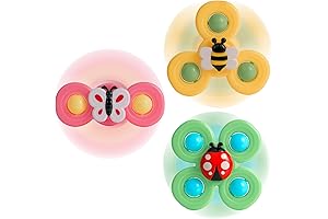 3PCS Suction Cup Spinner Toys for Babies
