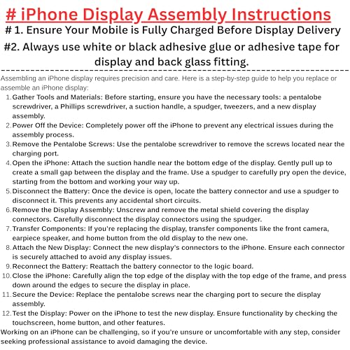 Image of Screen Replacement for iPhone 13 | IPS LCD FHD+ Display with Touch | 90Hz Smooth Refresh Rate | 680 nits Brightness | Face ID Working |