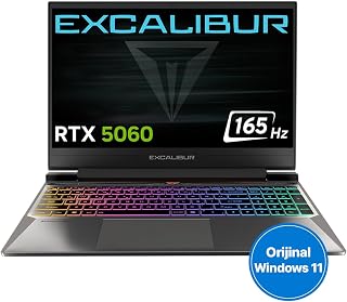 Casper Excalibur G870 i7-13620H 64GB 4TB RTX5060 165HZ 15.6" W11H Gaming Laptop G870.1362-EN60A-C