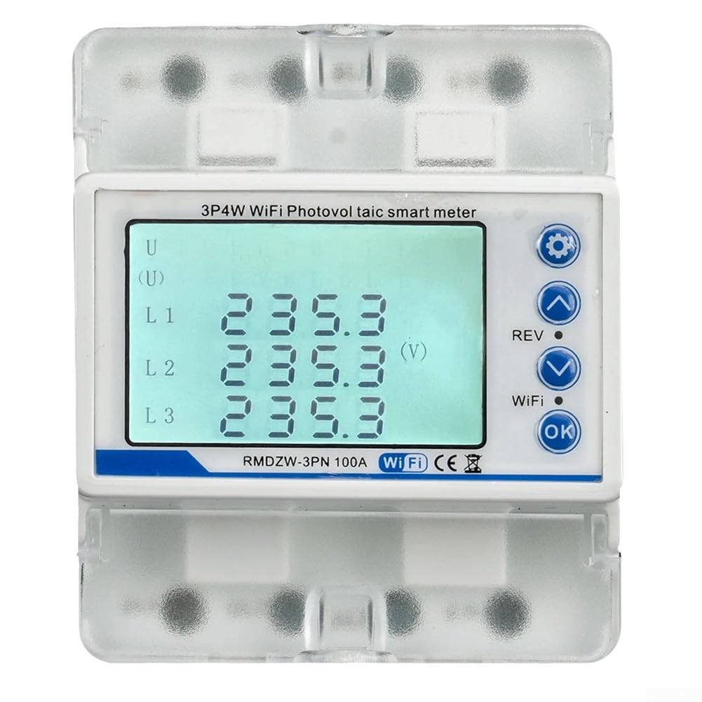 Mesure bidirectionnelle photovoltaïque via compteur électricité intelligent triphasé WiFi