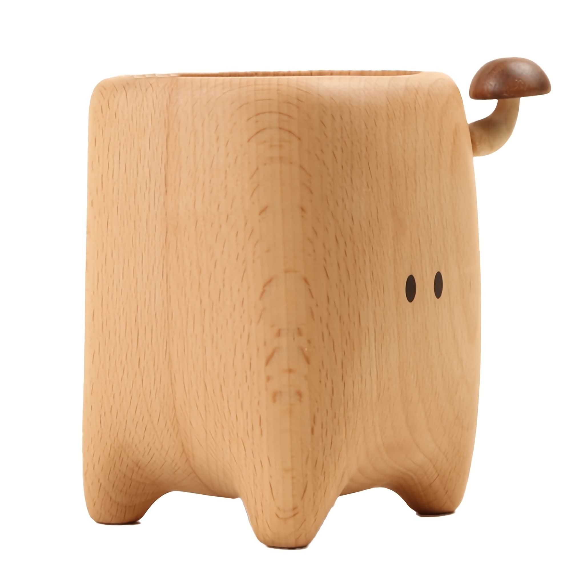 Pot à crayons en bois de hêtre pour bureau, baguettes, vaisselle, multi-usages