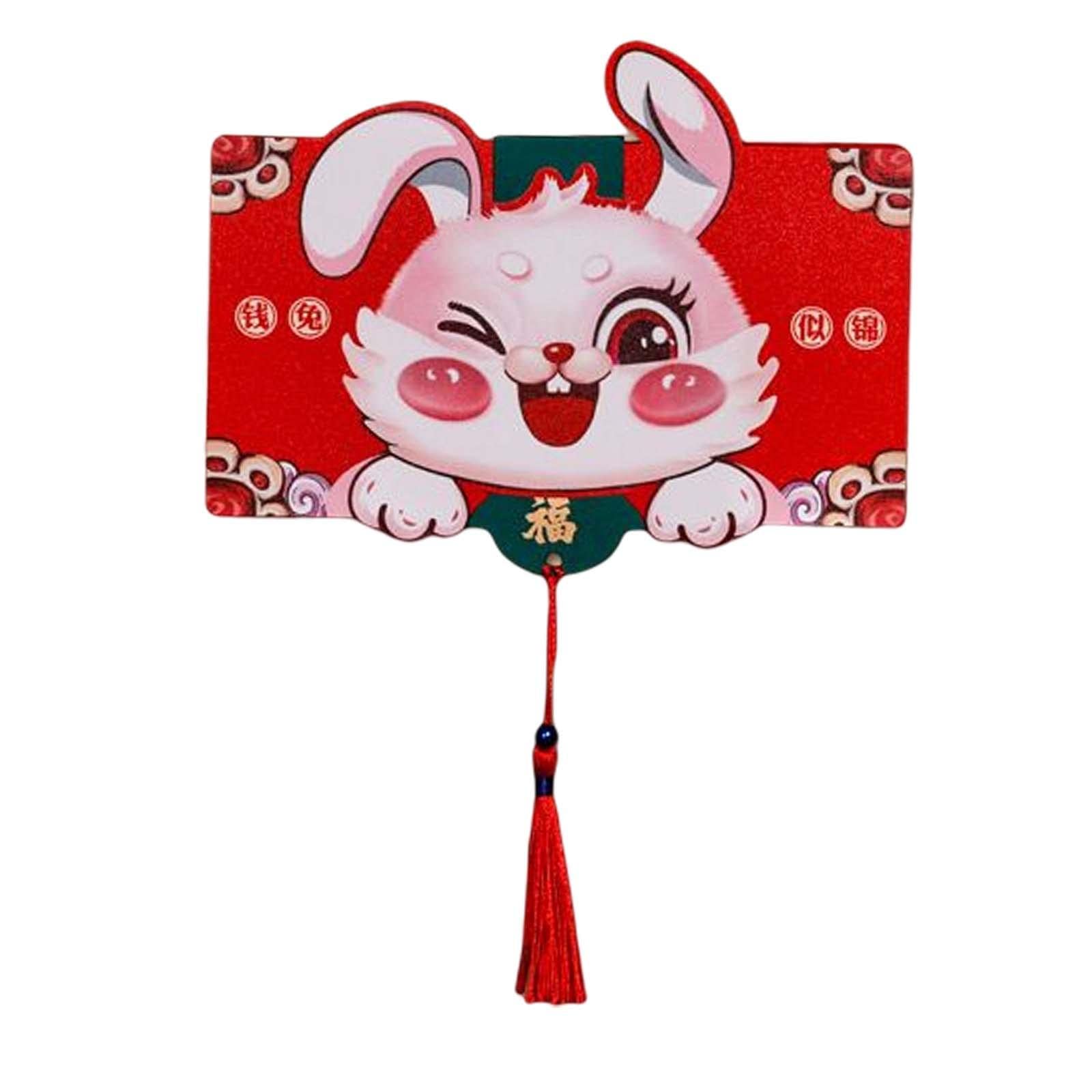 ATORSE® Chinese New Year Money Envelope New Year Party Lucky Money Pocket Rabbit Year Style A-image-26