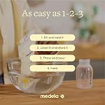 Sacs de stockage de lait maternel jetables Medela Easy Pour, capacité de 7 oz/210 ml, design étanche avec protection du lait, fabriqués sans BPA, paquet de 100 | Étanche, bec verseur facile à utiliser d'une main, sans éclaboussures, protection du lait maternel, désinfecté, congélation rapide, sans BPA