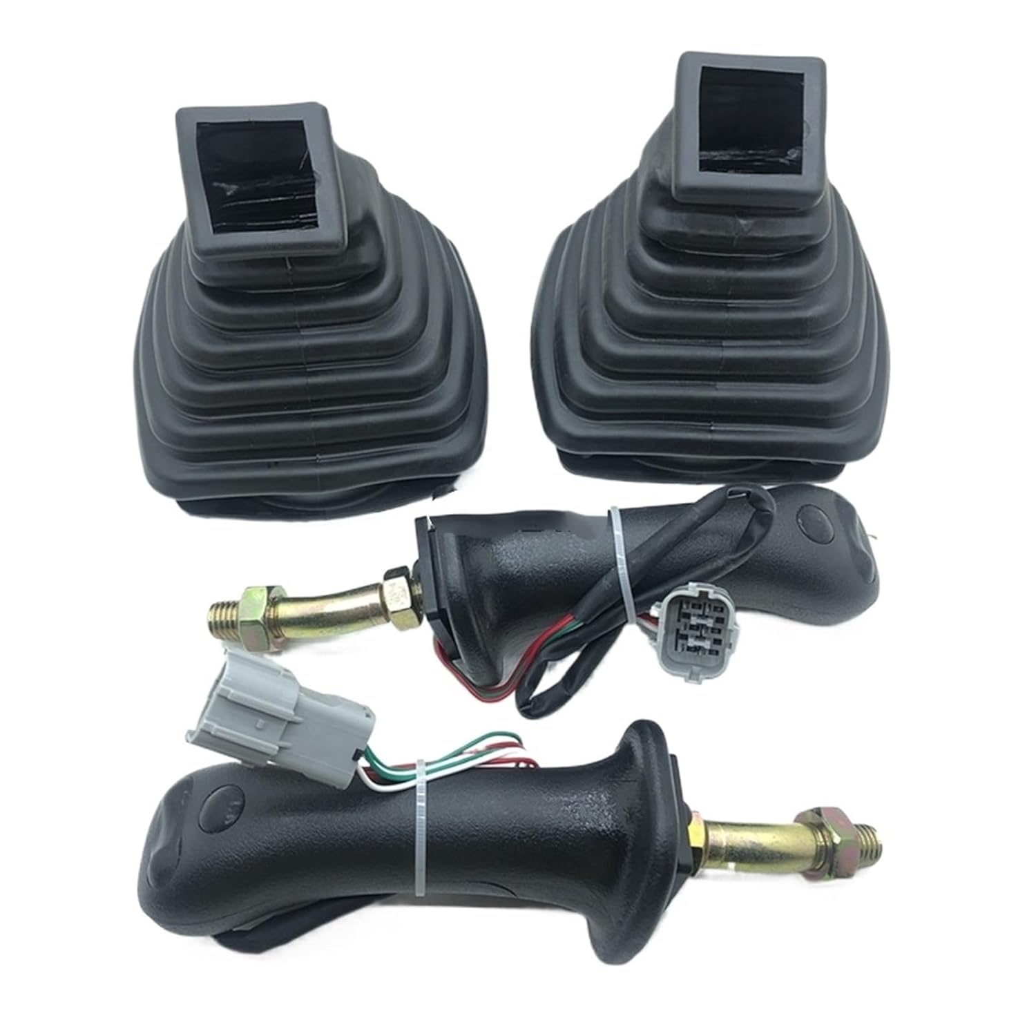 Excavator Joystick Handle Control Rod - Fits DH DX150 215 225 300 370-9C Digger(Dust Cover 2pcs)