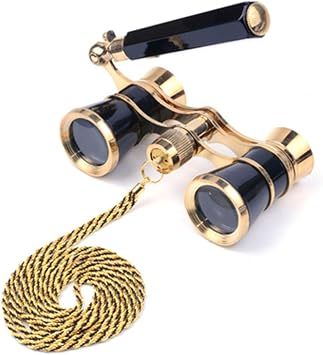ZXCVB Opera Glasses Binoculars, Multifunctional Portable Theater Glasses Mini Binocular Compact with Handle for Adults Kids Women in Musical Concert