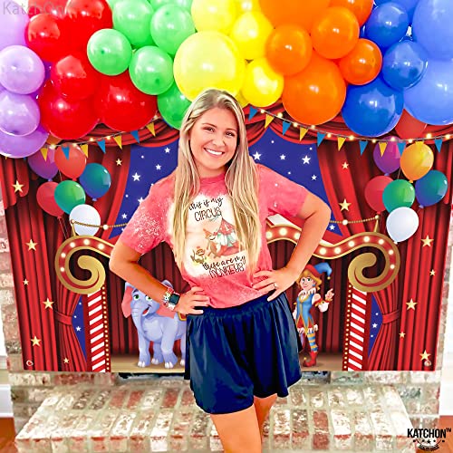 Katchon, Carnival Backdrop For Carnival Decorations - Large 72X44 Inch | Circus Backdrop, Carnival Theme Party Decorations | Carnival Games, Circus Theme Party Decorations | Carnival Party Decorations #TOP7