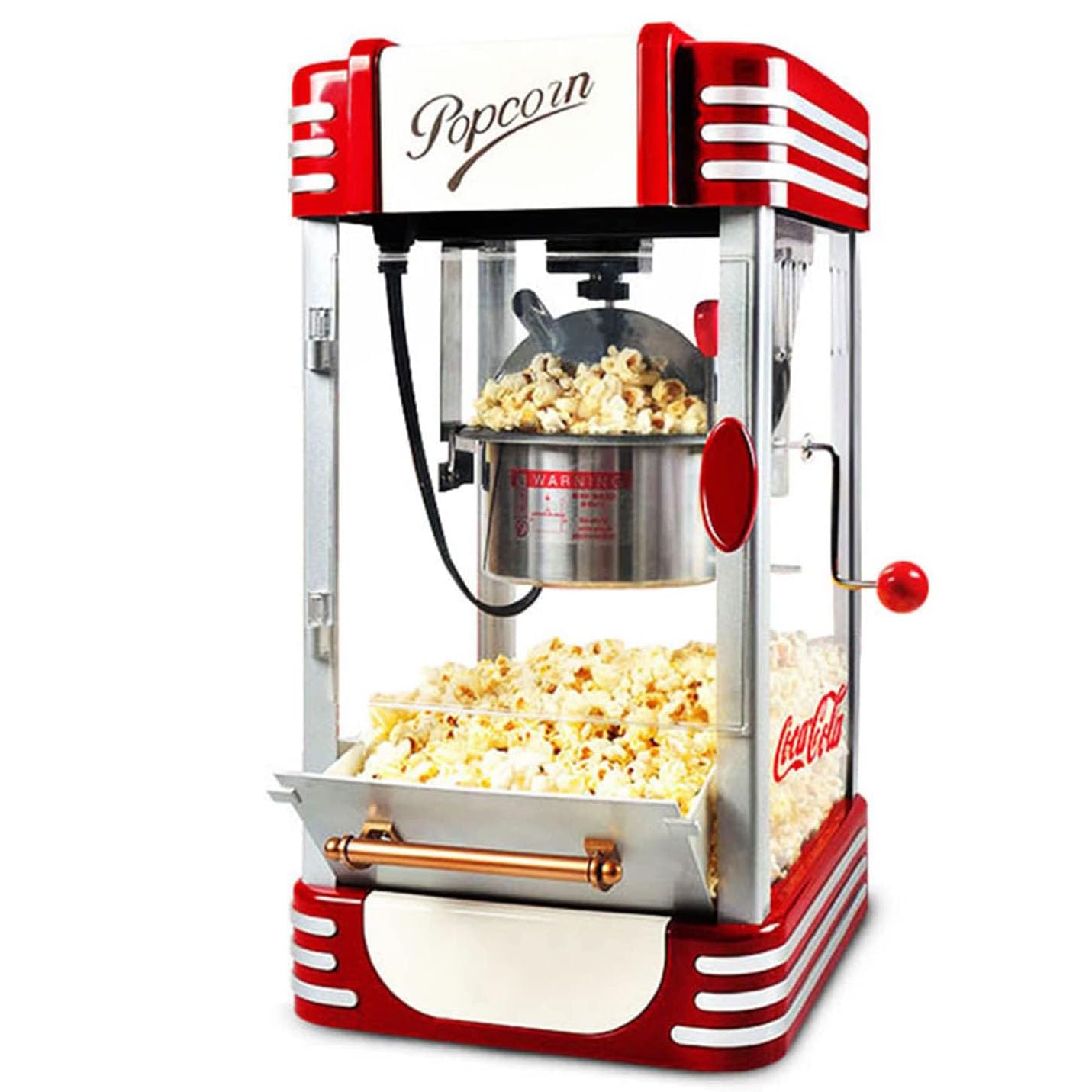 Máquina de Palomitas de maíz, máquina de Palomitas de maíz Comercial Completamente automática, Adecuada para Fiestas, teatros, reuniones (B)