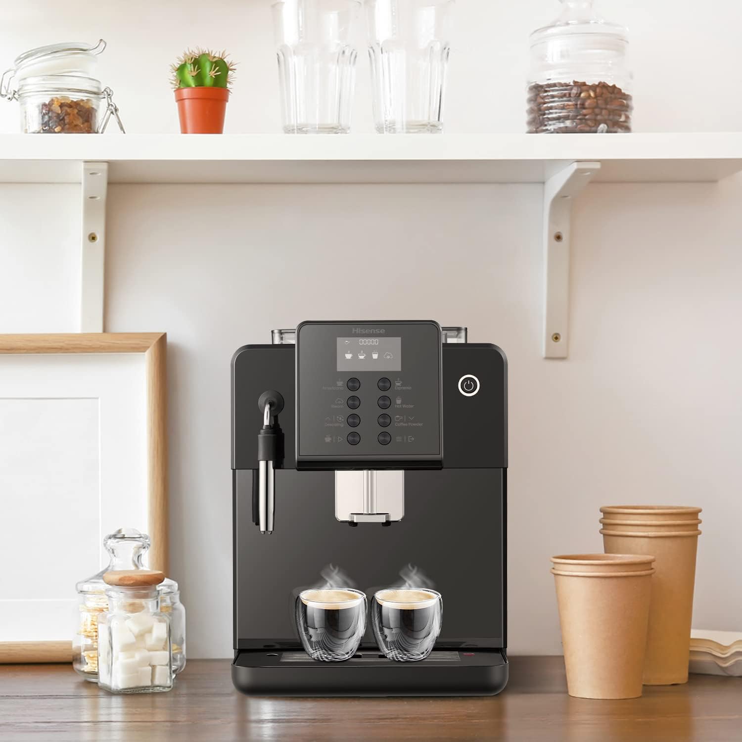 Hasense Set Di 4 Tazzine Da Caffè Espresso In Porcellana, 5 Oz