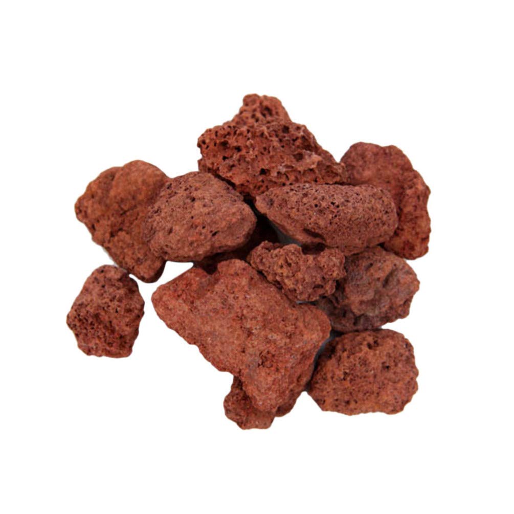 VILLCASE Rocce Vulcaniche per Acquari 2.4 Pollici Pietra Lavica 450G Materiale Filtrante Decorativo per Serbatoio di Pesce Acqua E Marina
