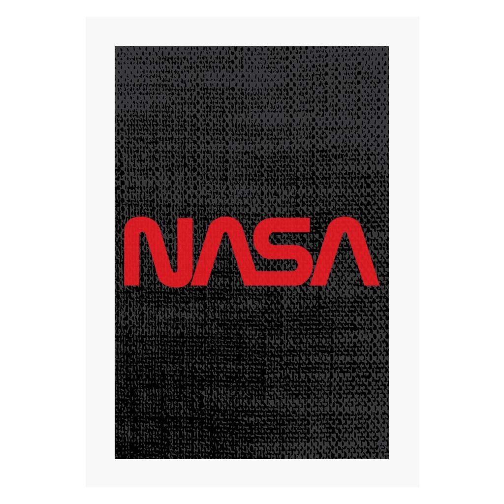 Nasa Black Logo 1975-1992 A4 Print