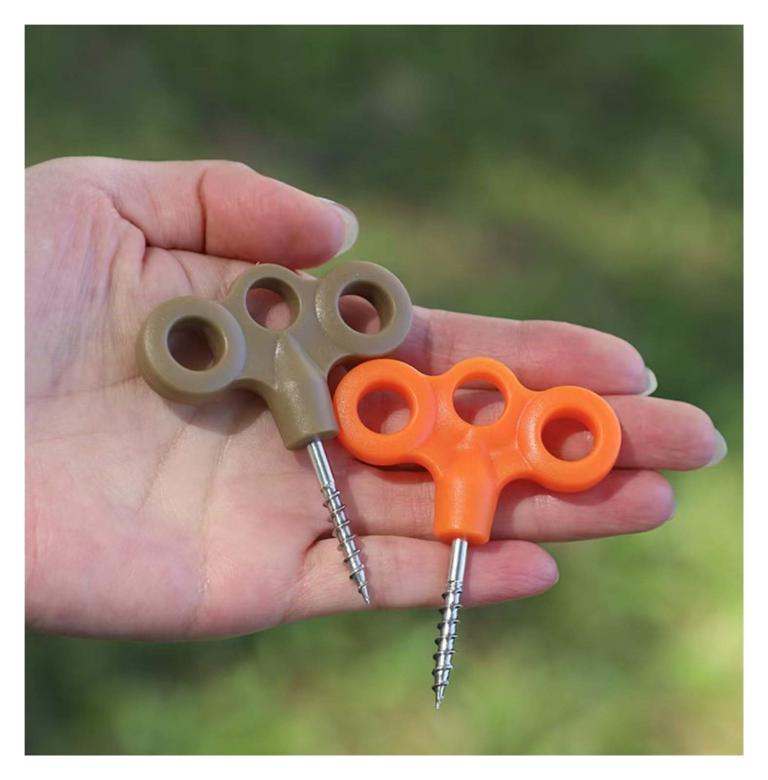 Clavos de Tienda de Aluminio, 30 piquetas de plástico y Acero Inoxidable Multicolor