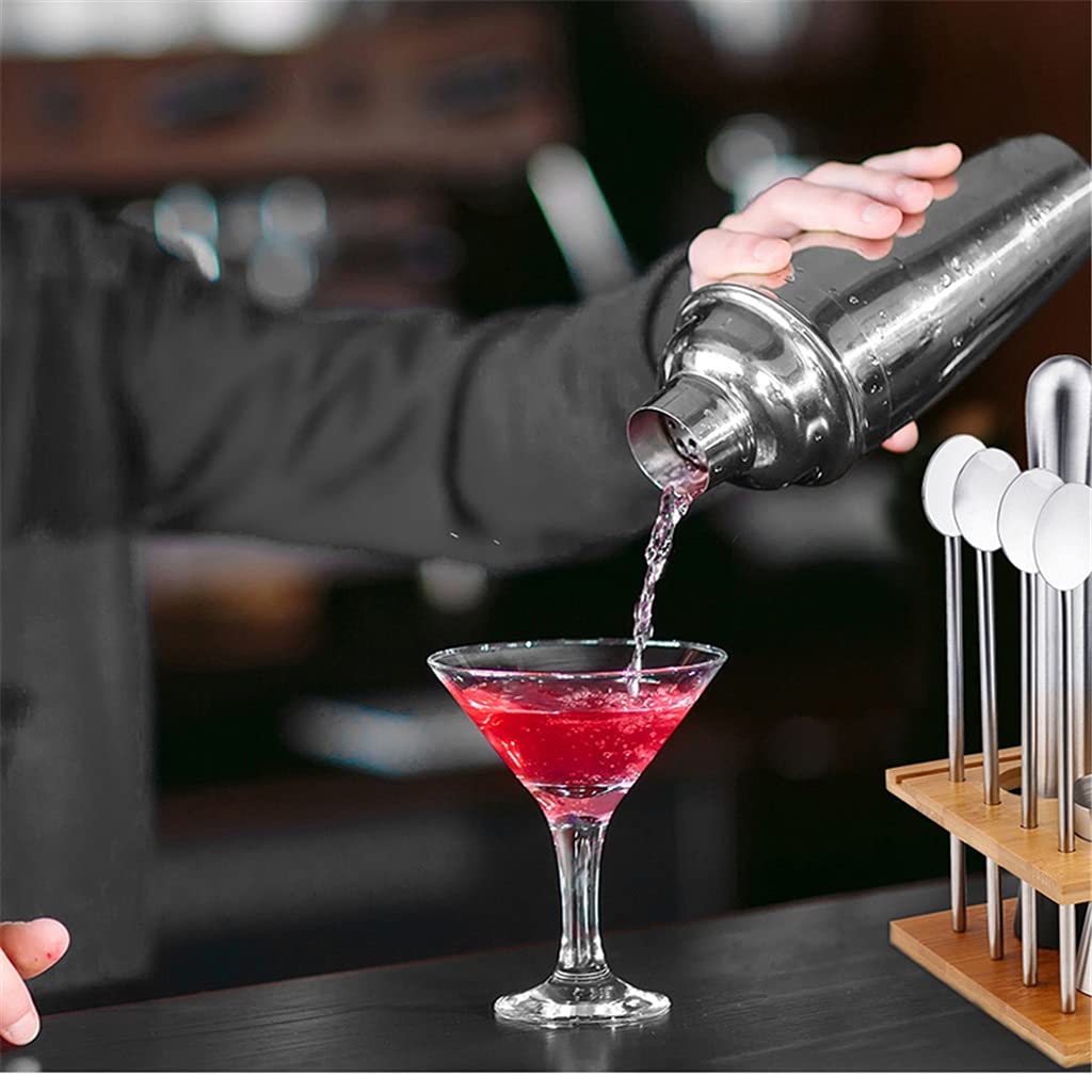 14-częściowy zestaw shakerów do koktajli zestaw barmanów ze stali nierdzewnej mikser picie barman zestaw do przeglądania barów zestaw narzędzi akcesoria narzędzia (550 ml)
