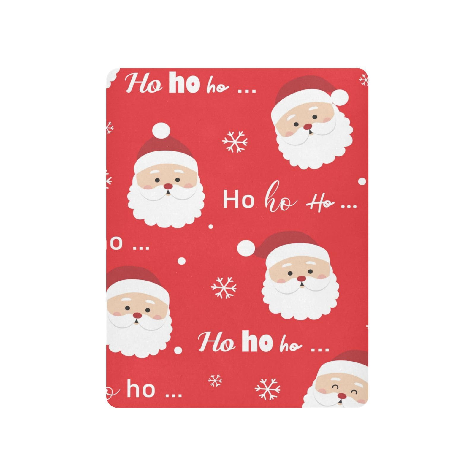 Moudou Christmas Santa Claus Playard Sheet for Boy Girls, Soft Breathable Fitted Toddler Sheet for Standard Playard Bed Mattress, 39 x 27 x 5 Inch