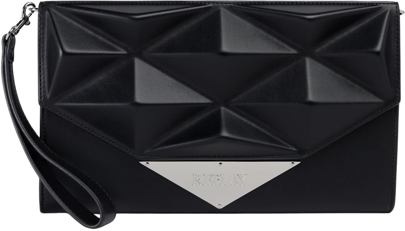 Replay Women Fw3803 Handbag, 0098 Black, Einheitsgröße