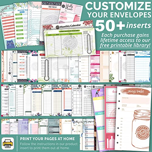 A6 Binder And Budget Envelopes + Bonus Stickers, Budget Binder With Cash Envelopes For Budgeting, Mini Cash Envelope Wallet, Small Budget Planner, Cash Envelope Binder With Money Envelopes (Pink) #TOP1