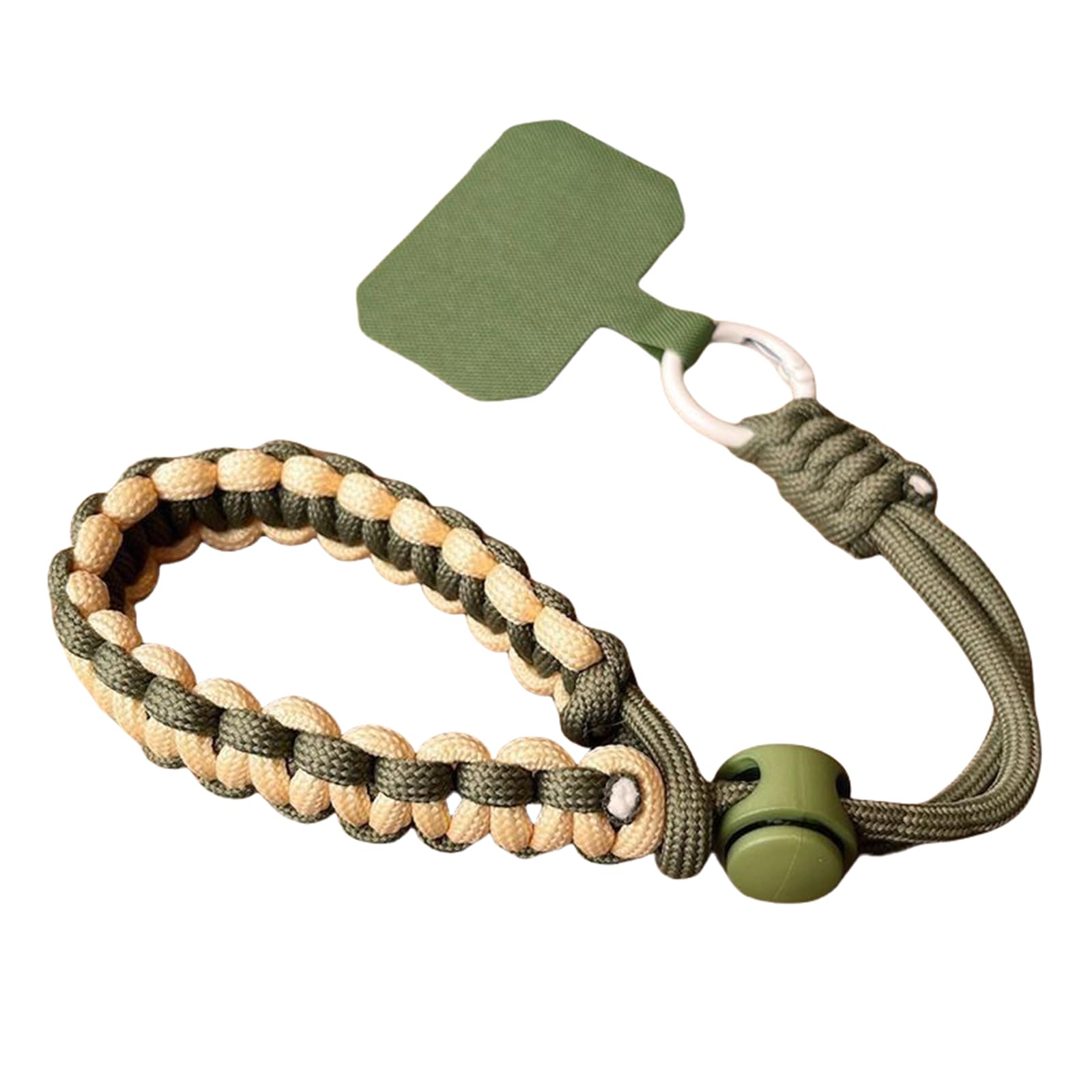 MOJNSERGU Adjustable Phone Wrist Strap with Tether Tab, Cell Phone Lanyard Wristlet, Light Green, 1