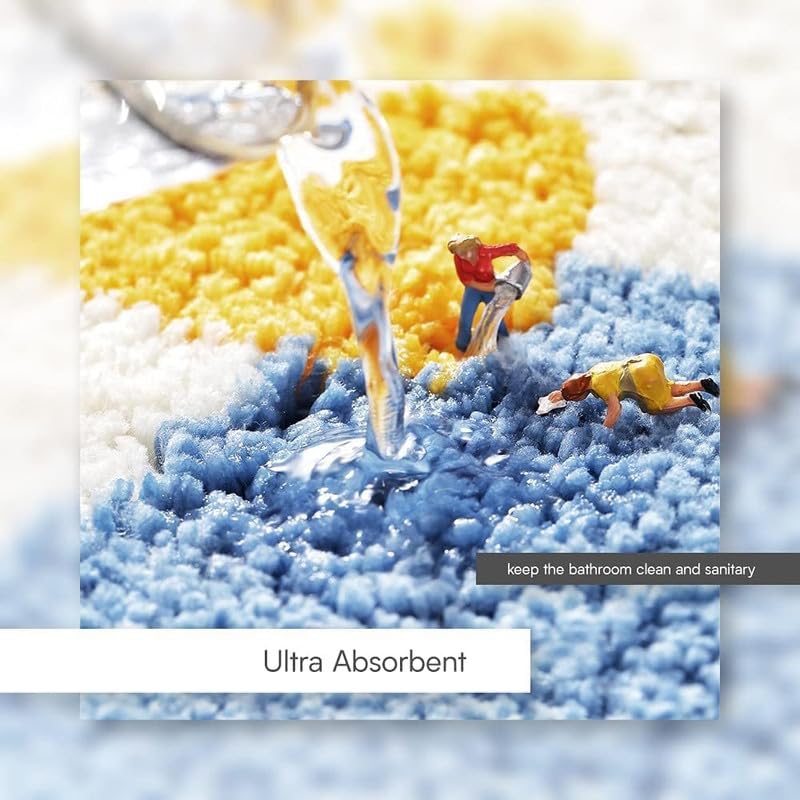 Home Decor Cute Design Bathroom Mat Super Absorbent and Non Slip Bath Mat Machine Washable Thick Fluffy Floor Mat for Amazon Fire Max 11 Shower, Bedroom and Balcony (Multicolor Good Luck Dog, UZ.A3) offers donot miss 5 Home Decor Cute Design Bathroom Mat Super Absorbent and Non Slip Bath Mat Machine Washable Thick Fluffy Floor Mat for Amazon Fire Max 11 Shower, Bedroom and Balcony (Multicolor Good Luck Dog, UZ.A3) offers donot miss