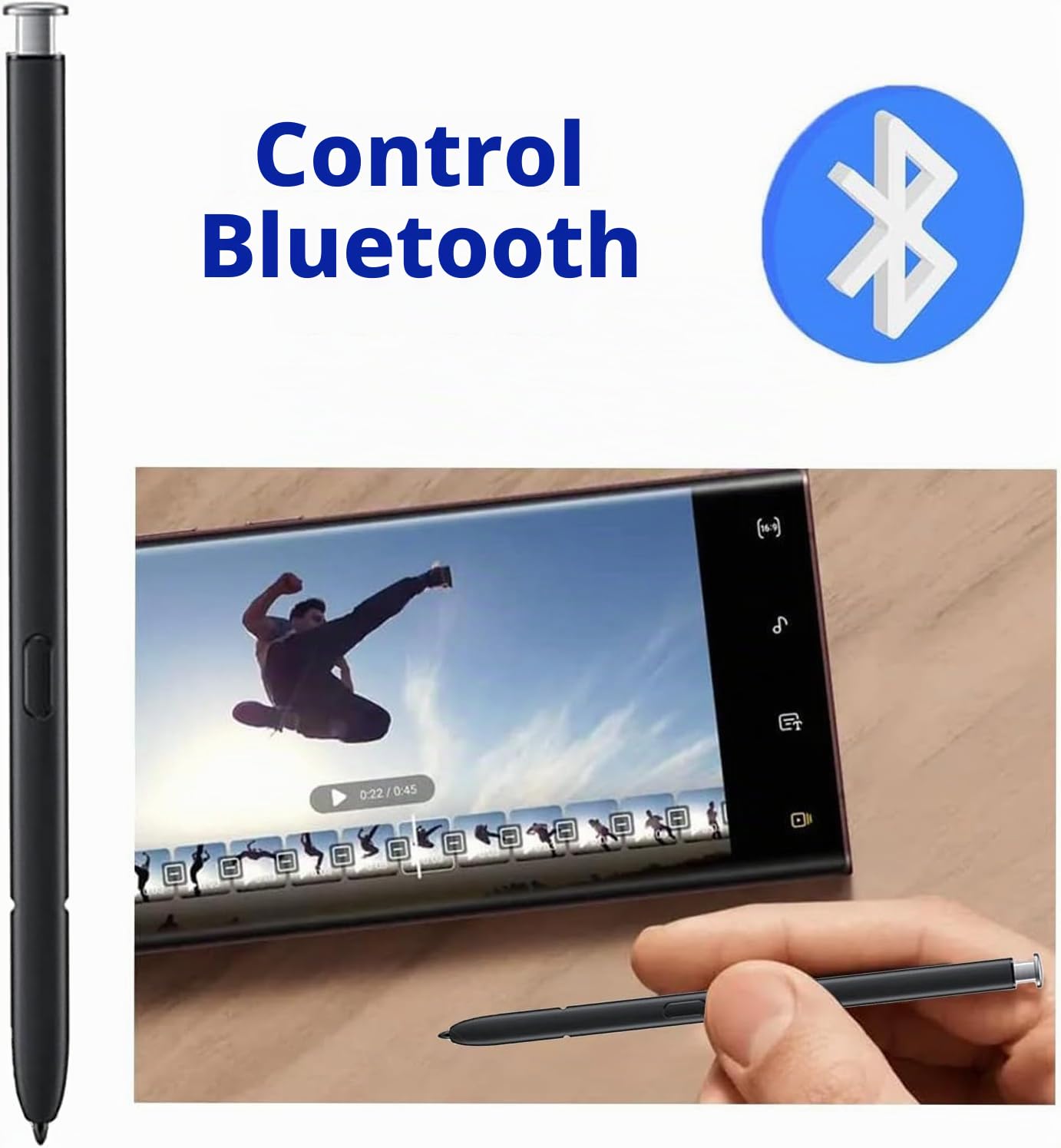 Lápiz para Galaxy S22 Ultra con Bluetooth de Repuesto para Samsung Galaxy S22 Ultra 5G,SM-S908, SM-S908B/DS, SM-S908E/DS S Pen (Blanco)