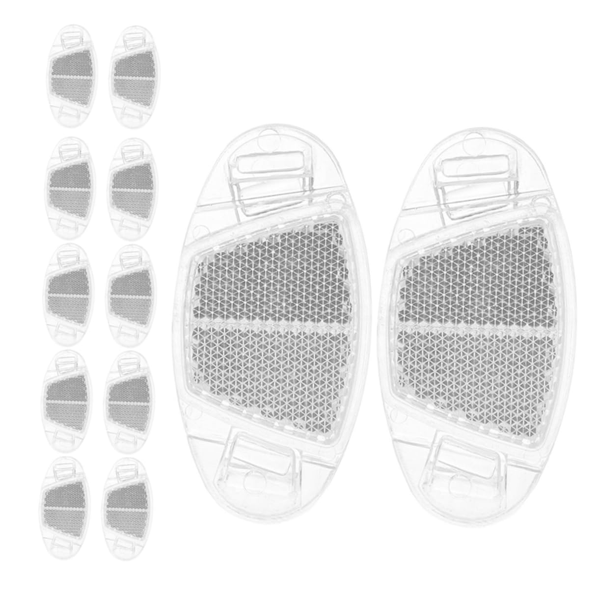 Milisten 12Pcs Bike Reflectors for Enhanced Night Safety Compact Wheel Reflectors for Bicycles Scooters and Motorcycles Easy to Install Adhesive Design for Improved Visibility