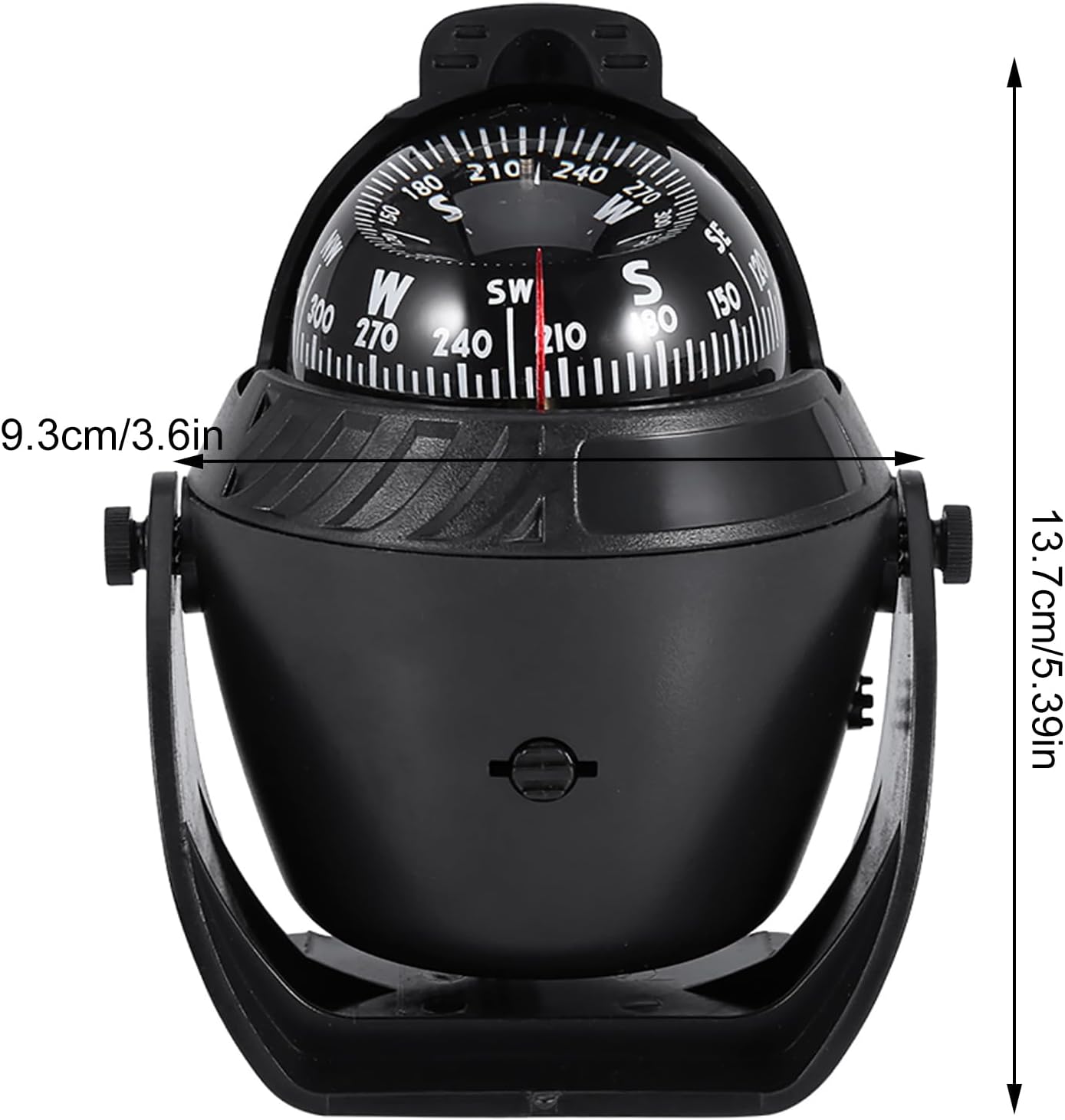LED Marine Navigation Tool | High - Accuracy Guidance for Boats/Cars/Trucks | Pivoting Electronic Navigation Device with Adjustable Bracket | 5.39 Sturdy ABS Plastic