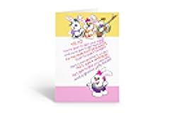Stonehouse Collection Funny Easter Bunny Musicians Greeting Card – Rock Band Bunny Humor, Single Card with Blue Envelope - Made in the USA (Easter Band)
