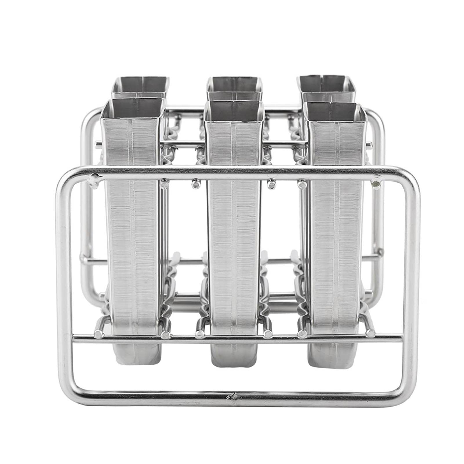 Luocute Stampo per Gelato in Acciaio Inox, 6 Cavità DIY Pop Maker (Round