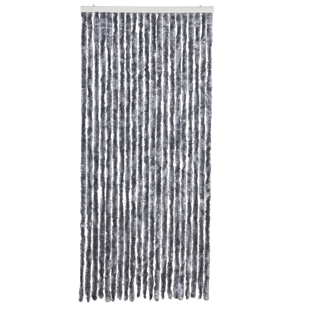 Moustiquaire Argenté 90x200 cm Chenille pour Fenêtre Porte Maison Mobile Caravane Chambre Salon Cuisine