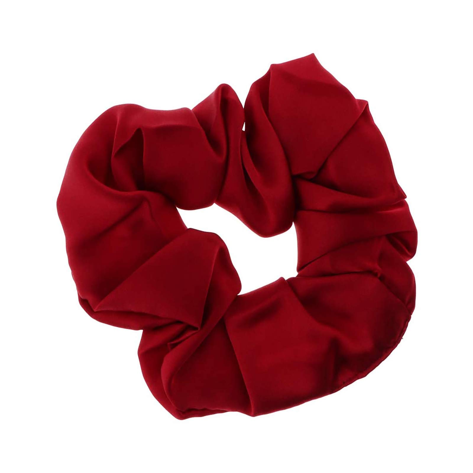 1 Pc Silk Hair Floral Scrunchy Akcesoria Kobiety Dziewczęta Red Silk Scrunchies Do Włosów