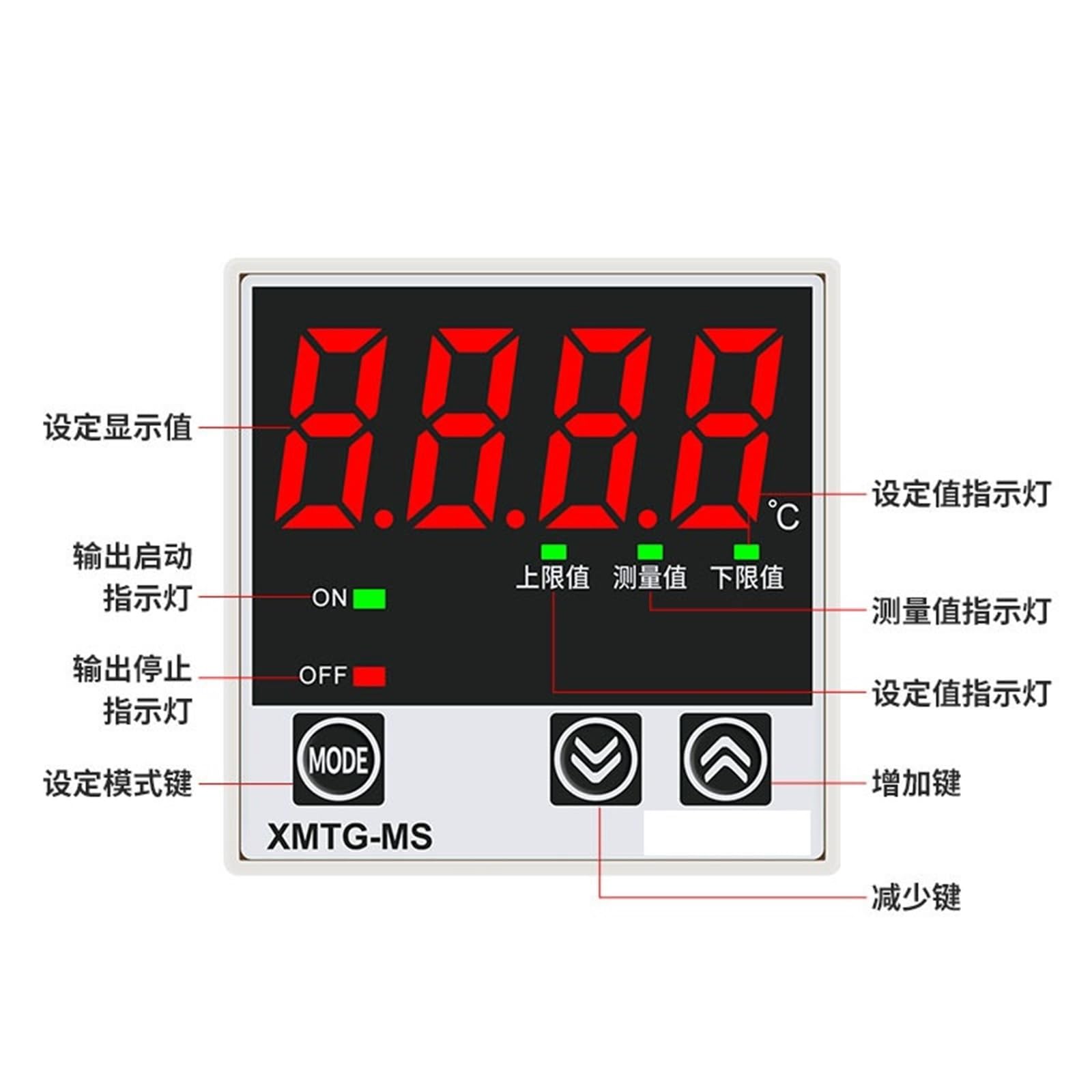 1 Uds controlador de temperatura Digital Pid XMTG-M XMTE-M XMTD-M XMTA-M 220V AC termostato de Control de doble salida XMTG-MS XMTE-MS XMTD(XMTA-M 96x96mm)