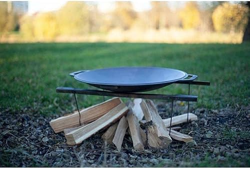 Miniatura 3 de Nueva sartén redonda tradicional de hierro fundido resistente Discada Kazan Mangal Grill Dish BBQ Cookware Pan - Cocina al aire libre Frying Oven